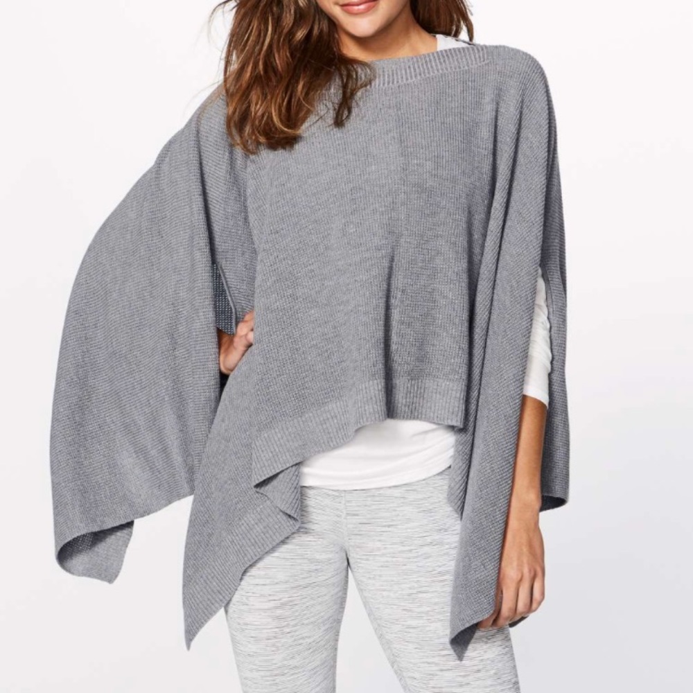 Lululemon light pink/cream poncho